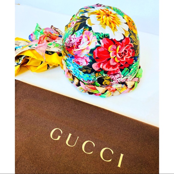 Gucci Accessories - Gucci Invite And Floral Print Silk Turban NWT